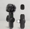 2 microphones Lavalier sans fil pour iPhone iPad Android Type-C Mini micro pour l'enregistrement vidéo