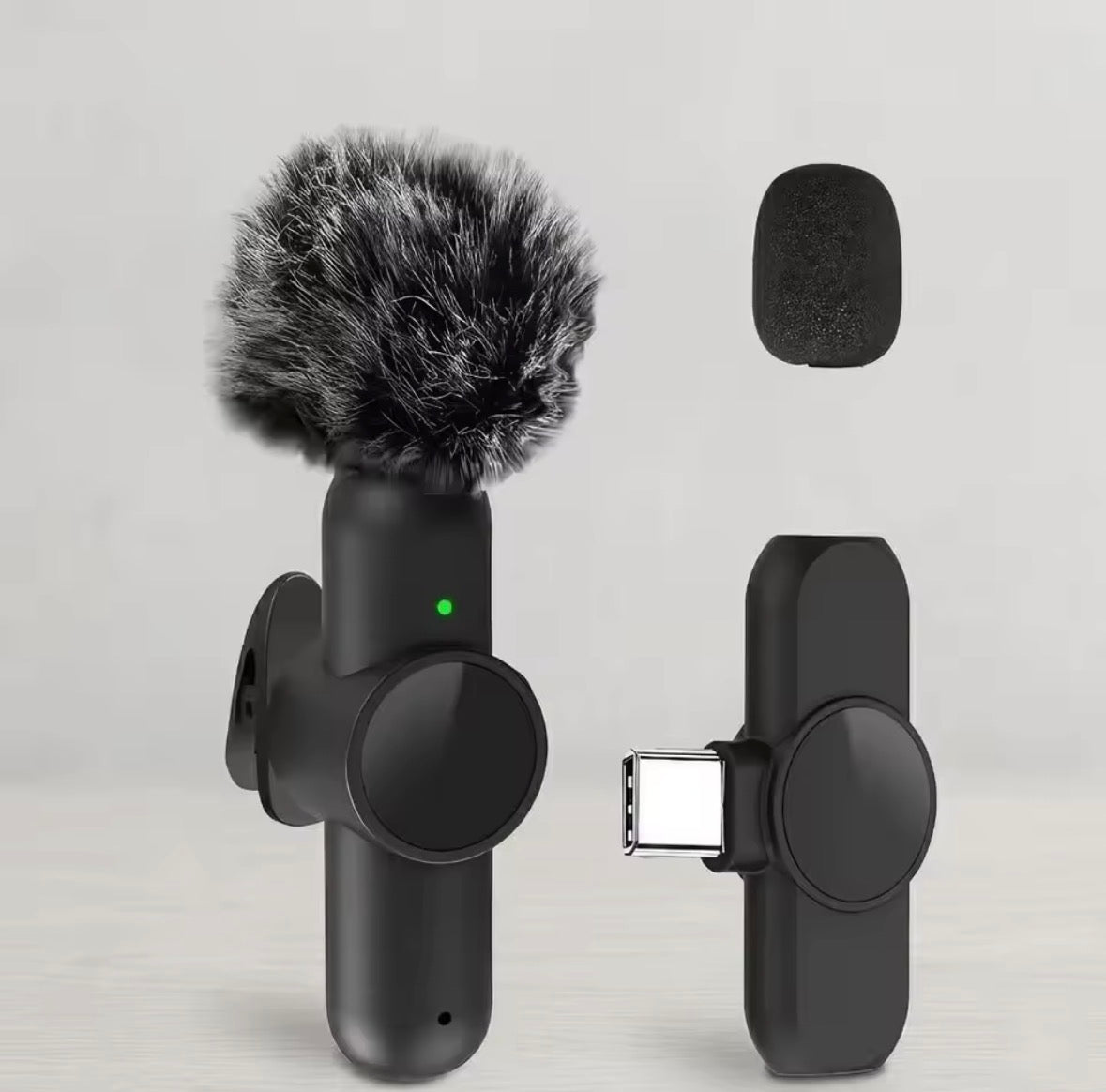2 microphones Lavalier sans fil pour iPhone iPad Android Type-C Mini micro pour l'enregistrement vidéo