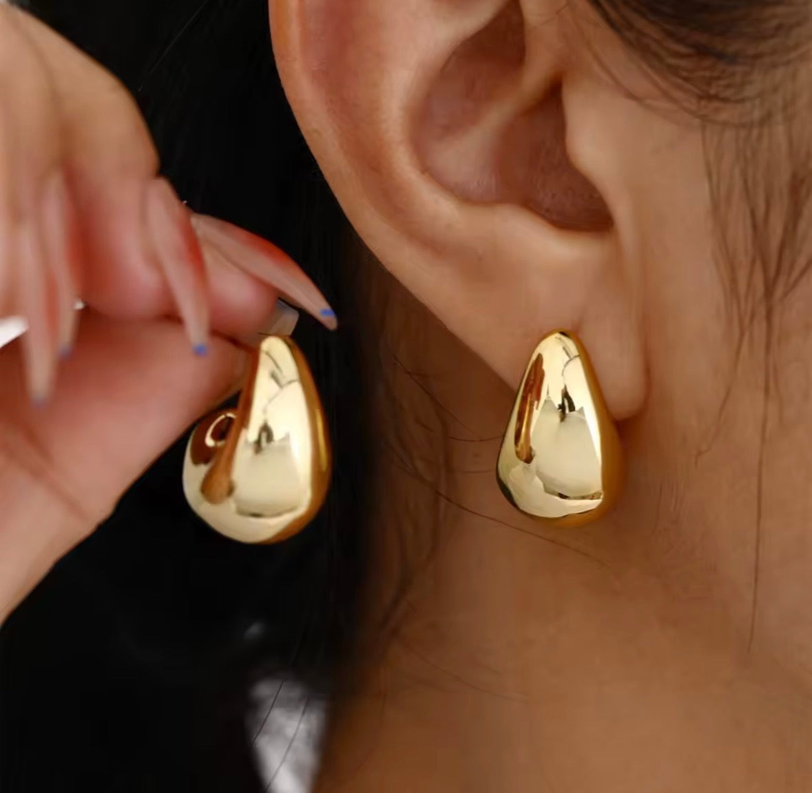 4 modèle de Boucles d’oreilles, acier inoxydable
