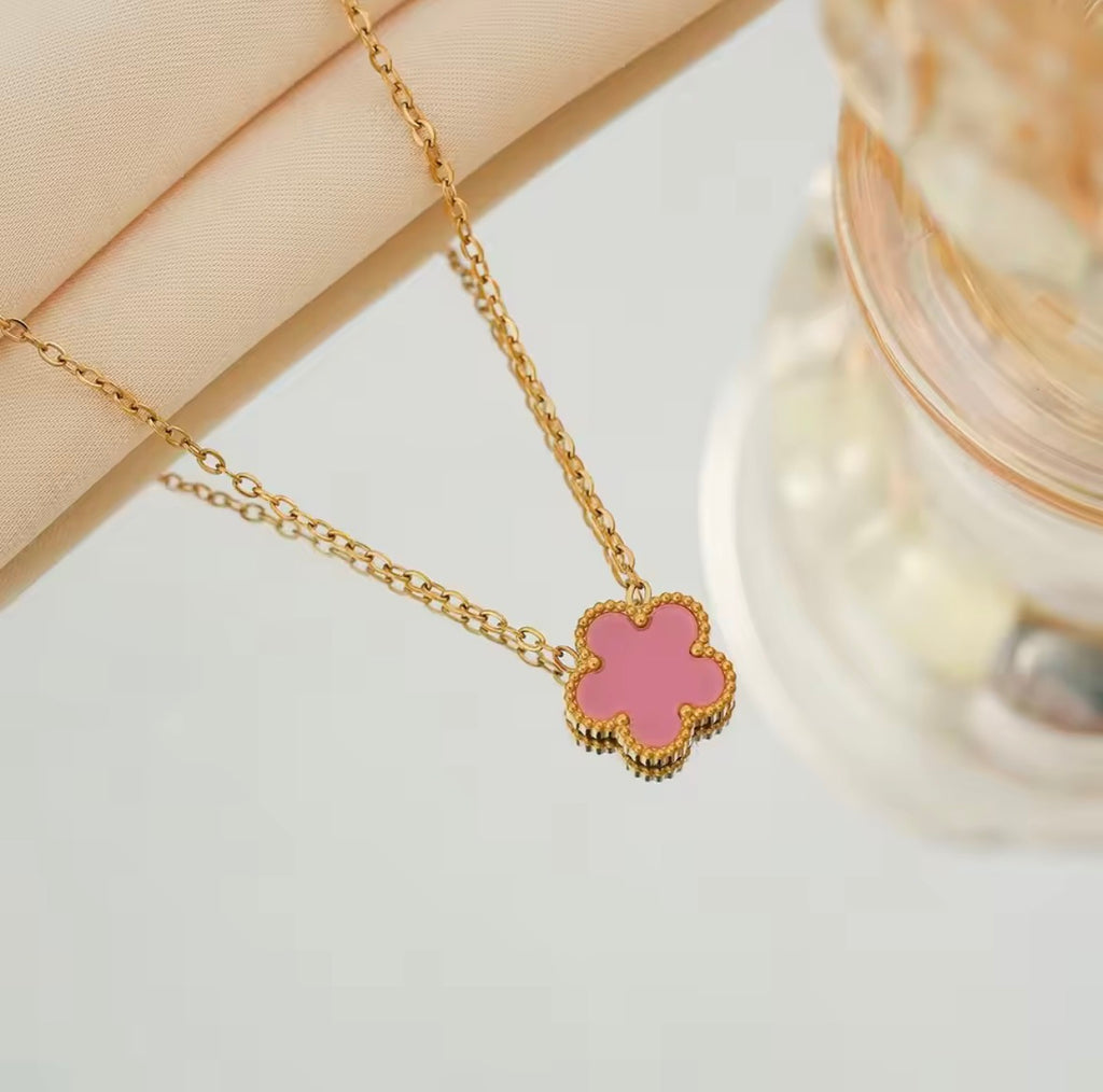 Collier Flowers acier inoxydable