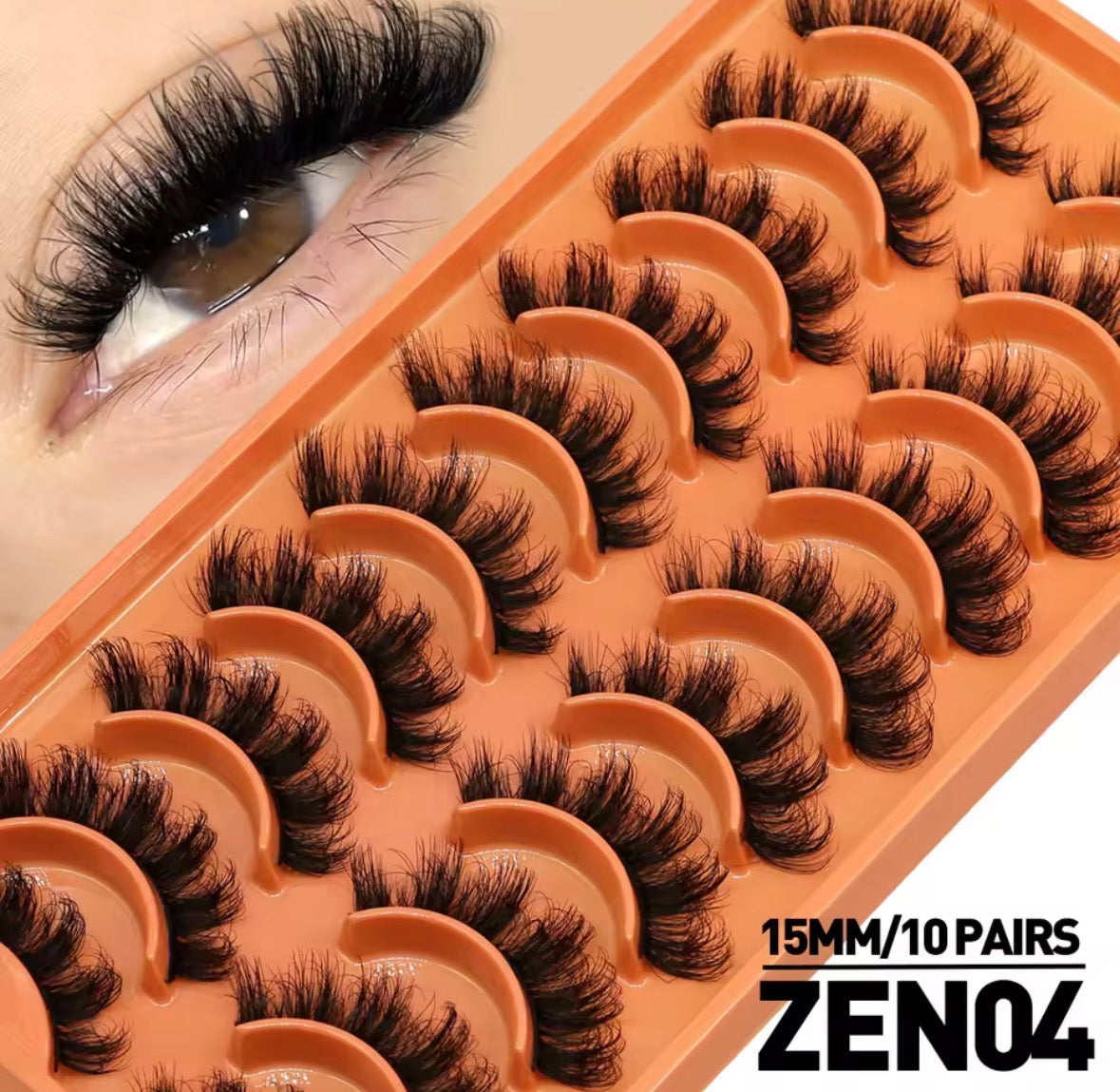Faux cils 3D, réutilisable