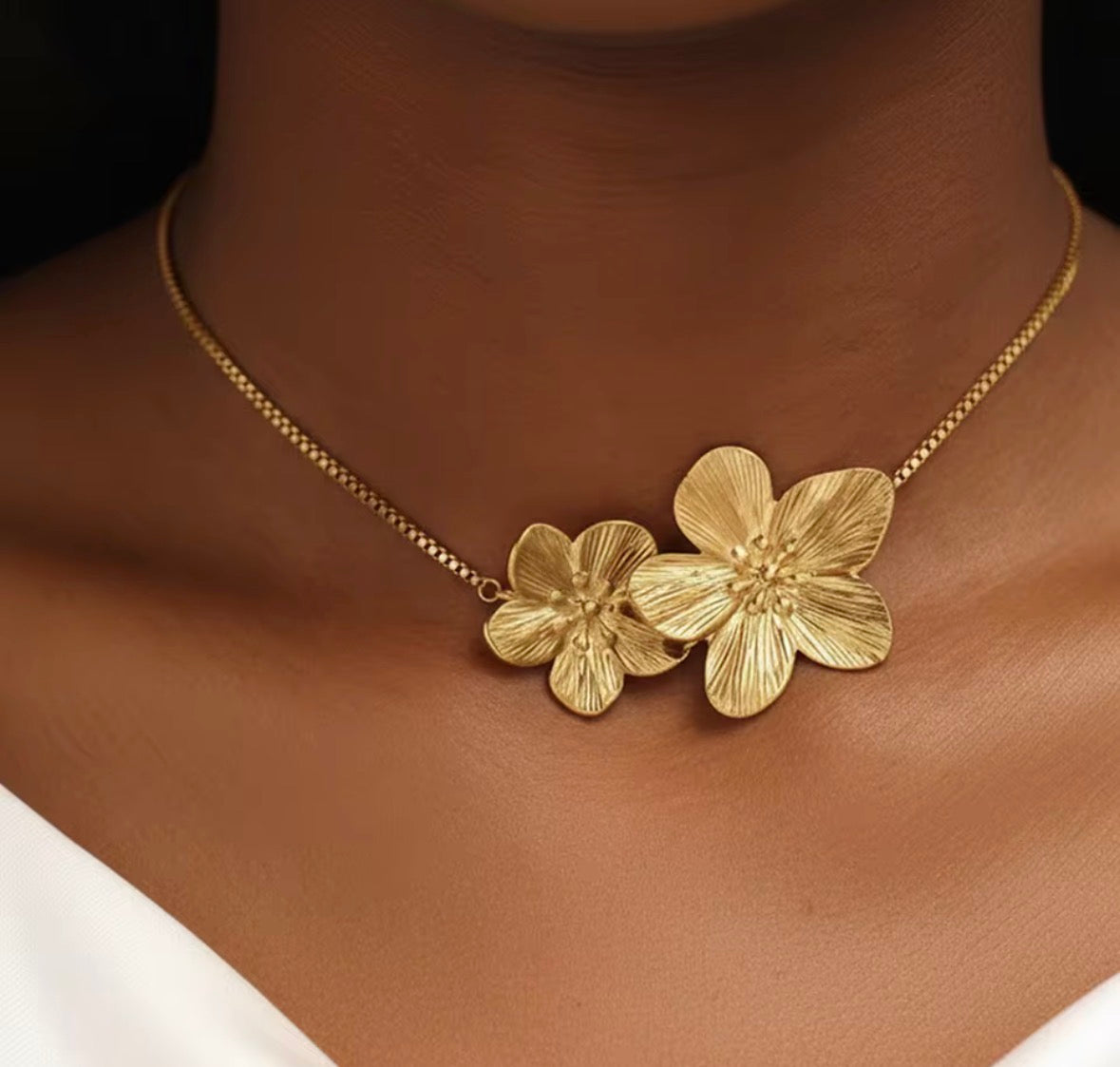 Collier Roséa acier inoxydable