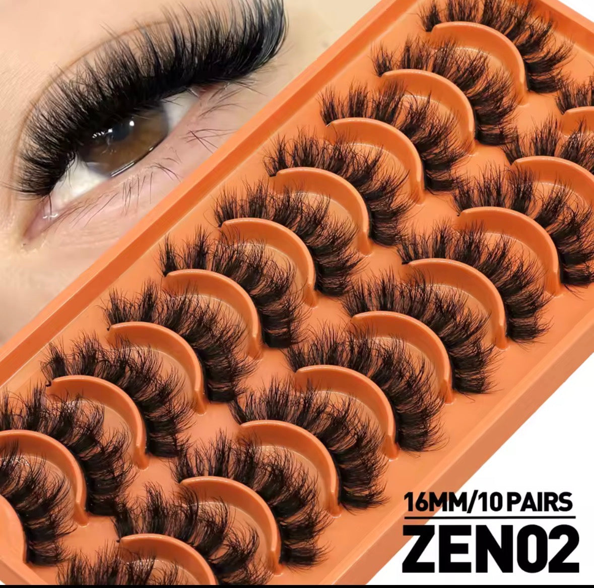 Faux cils 3D, réutilisable