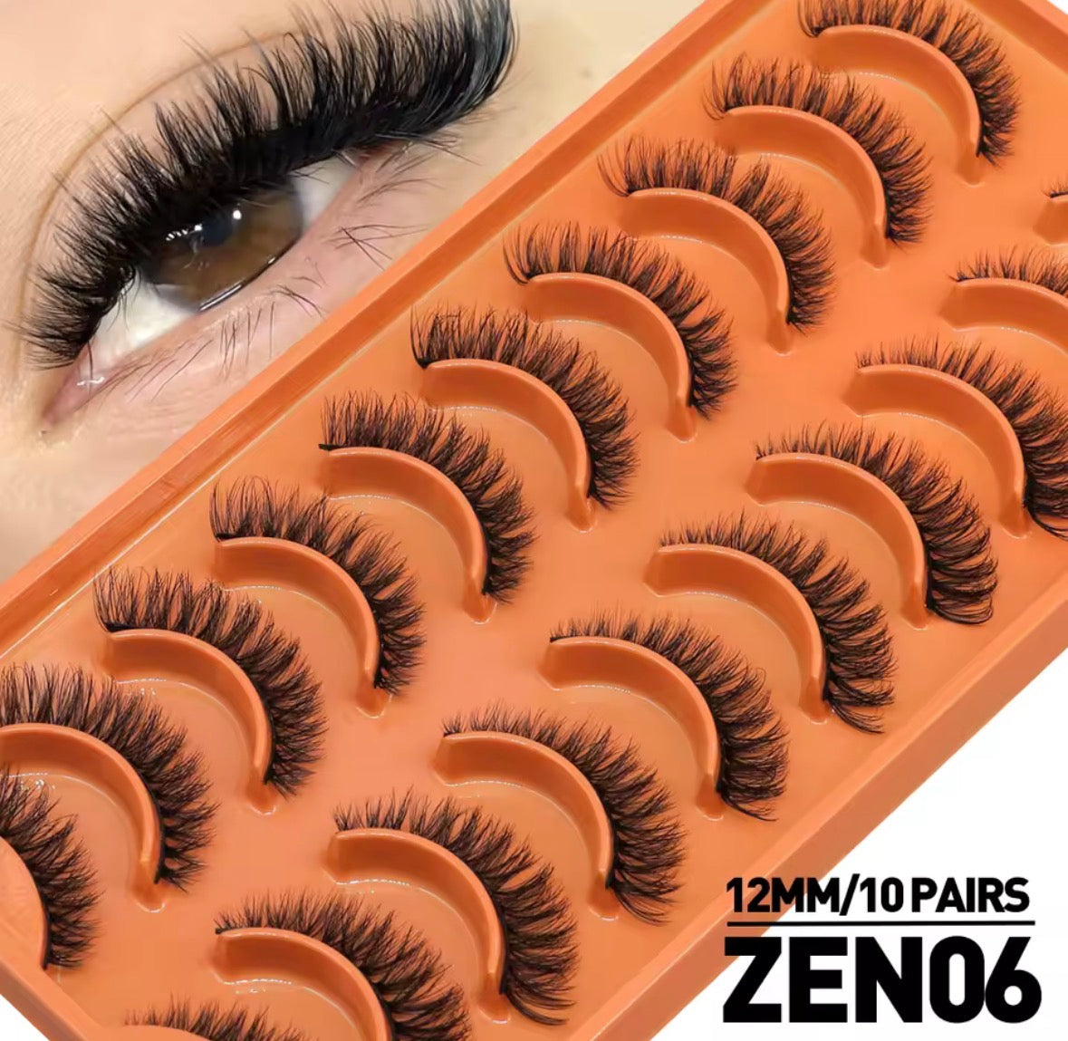 Faux cils 3D, réutilisable