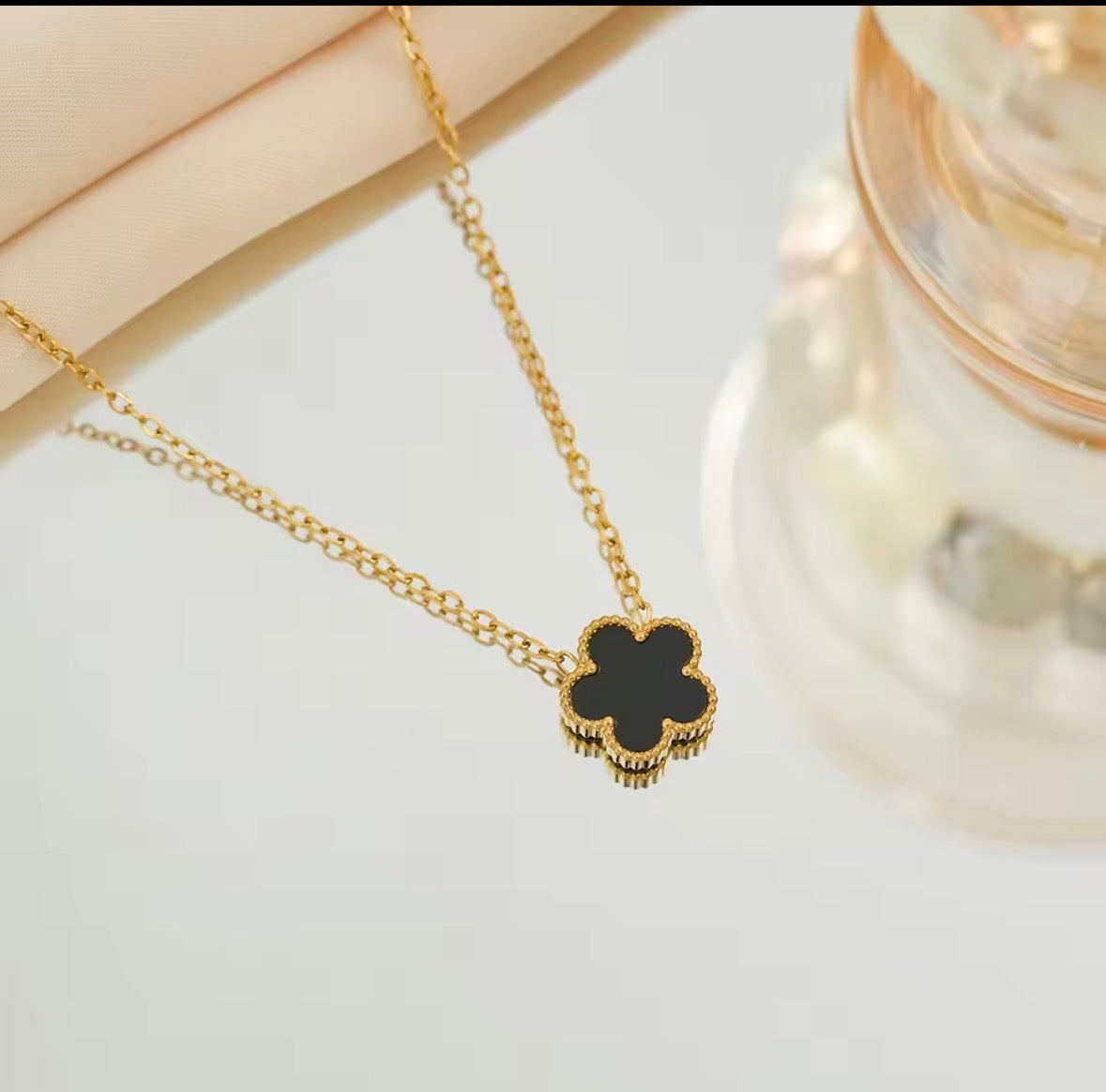 Collier Flowers acier inoxydable