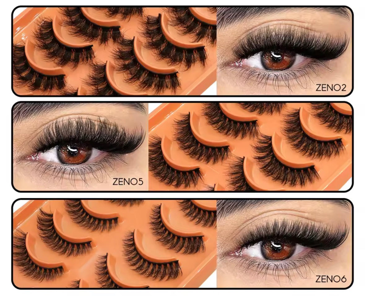 Faux cils 3D, réutilisable