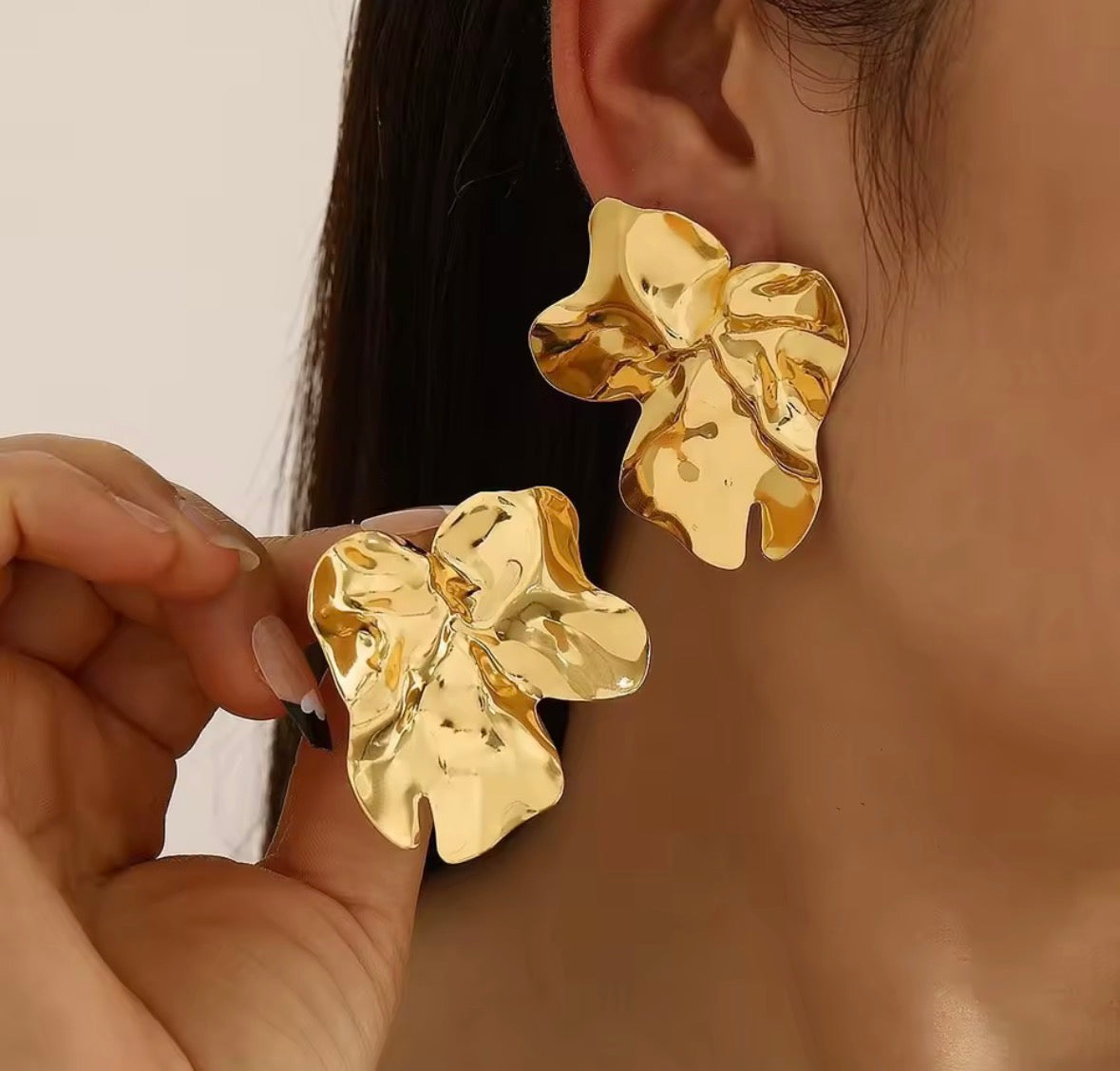 4 modèle de Boucles d’oreilles, acier inoxydable