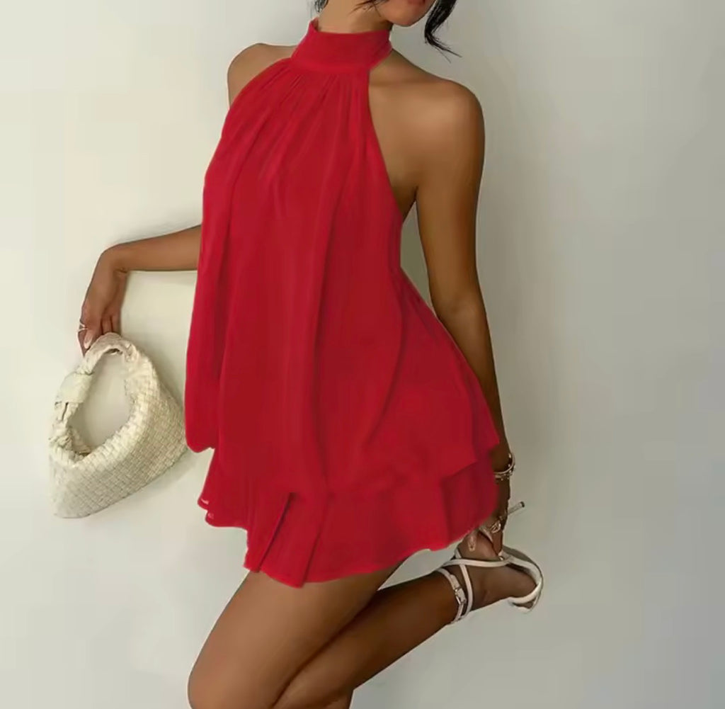 Robe dos nu, en mousseline, vintage
