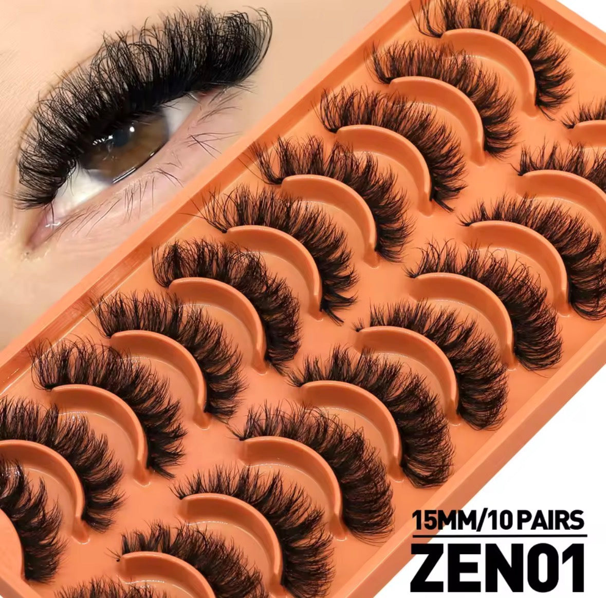 Faux cils 3D, réutilisable