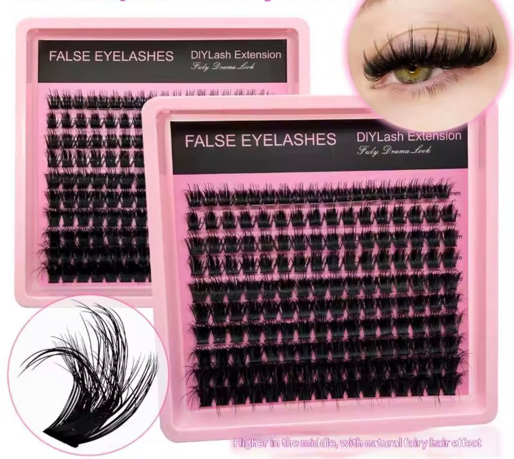 Extensions de cils en grappes individuelles débutante